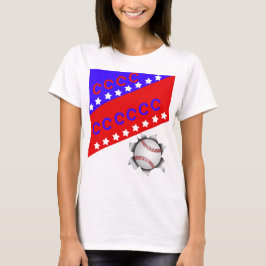 Den 4 juli: Baseball T Shirt
