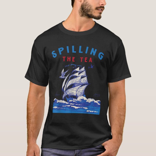 Den 4 juli då Tea spilling-programmet sprack sedan T Shirt (Framsida)
