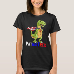 Den 4 juli firar Amerika Independence Dinusau T Shirt