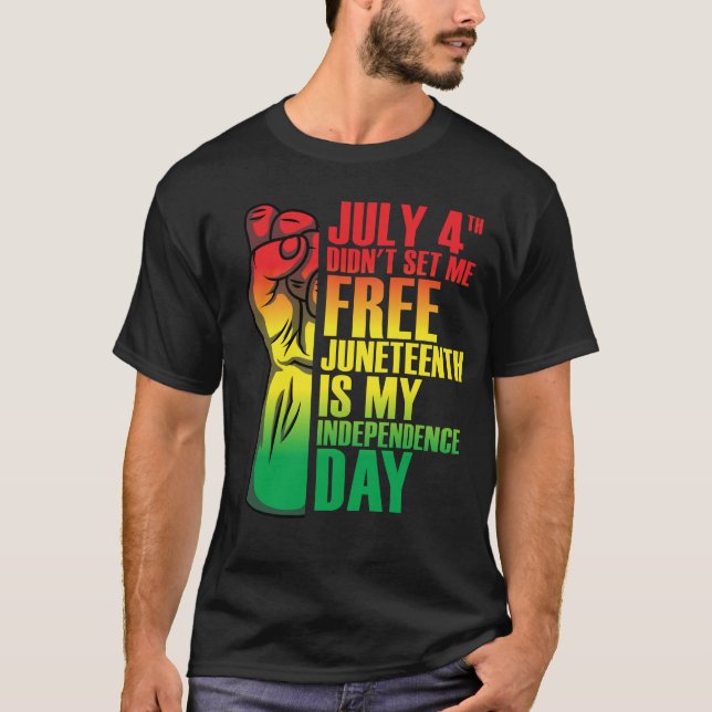 Den 4 juli frigav jag inte min Independence day T Shirt (Framsida)