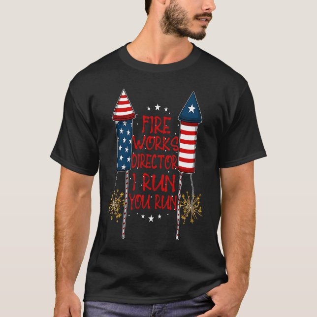 Den 4 juli: Frihetsfriheten USA flagga Patriot Nat T Shirt (Framsida)