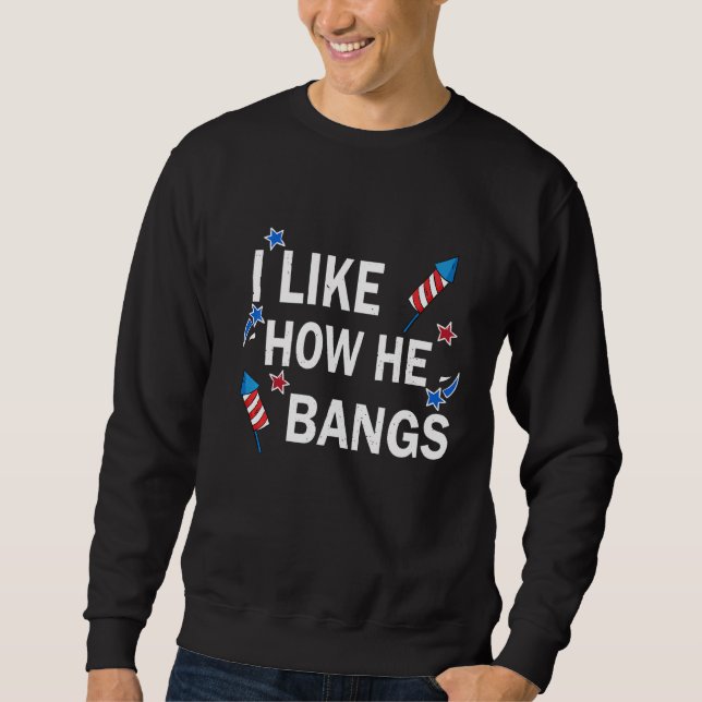 Den 4 juli gillar jag hur Bangs lite matchande Lång Ärmad Tröja (Framsida)