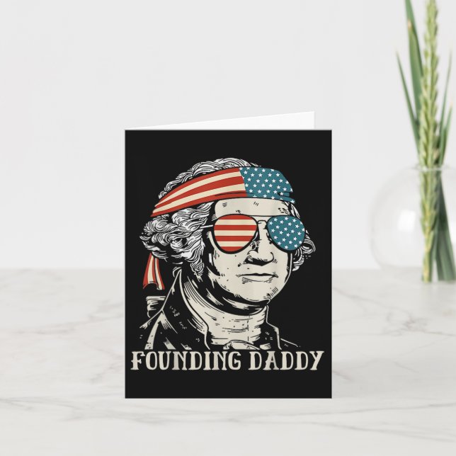 Den 4 juli grundande pappa George-wash ington Kort (Framsida)