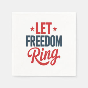 Den 4 juli i Independence day: Frihet Ring Pappersservett