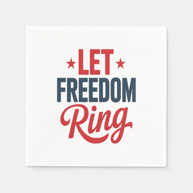 Den 4 juli i Independence day: Frihet Ring Pappersservett (Framsidan)