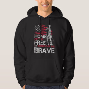 Den 4 juli i USA flagga på frilanshem på grund av Hoodie