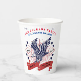 Den 4 juli Independence day. Redigerbar text