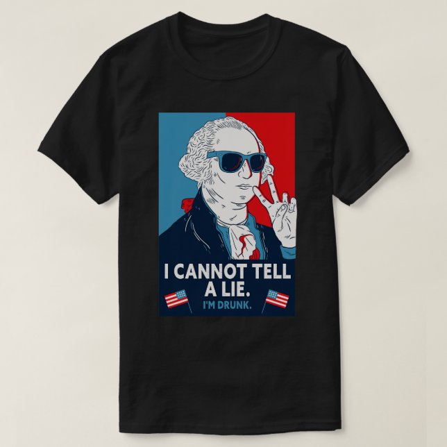 Den 4 juli kan jag inte säga.. t shirt (Design framsida)