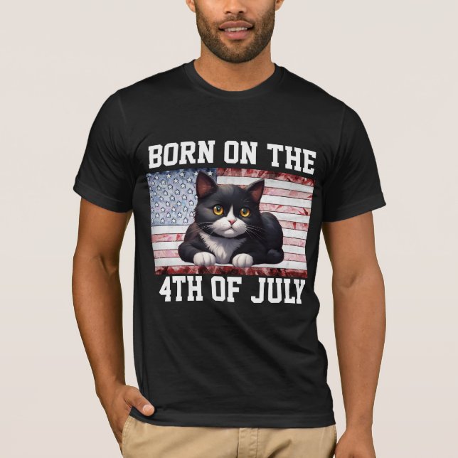 DEN 4 JULI-KATTEN T-SHIRTS (Framsida)