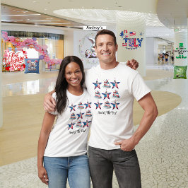 Den 4 juli "Land of the Free" T-Shirt
