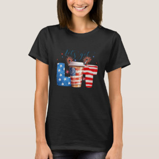 Den 4 juli Låt oss att få Party-kaffe att gå T Shirt