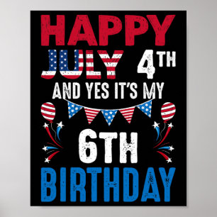 Den 4 juli och ja, det är min amerikanska pat från poster