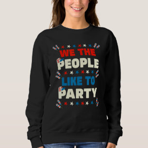 Den 4 juli: Patrioamerika.. Vi människor gillar T Shirt
