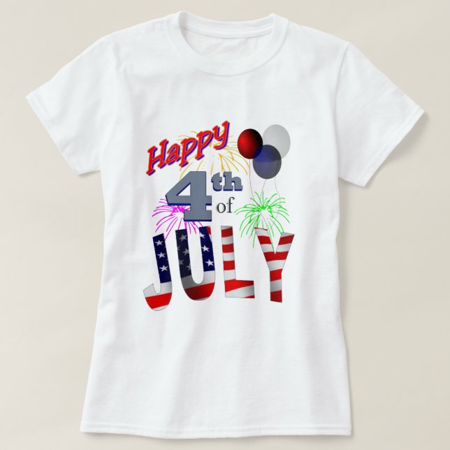 Den 4 juli, självständighetsdagen tröja (Design framsida)