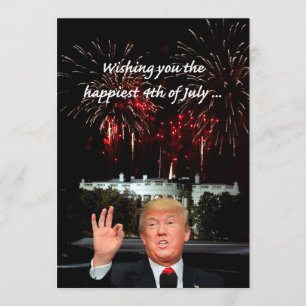 Den 4 juli som inträffar från Donald Trump Kort