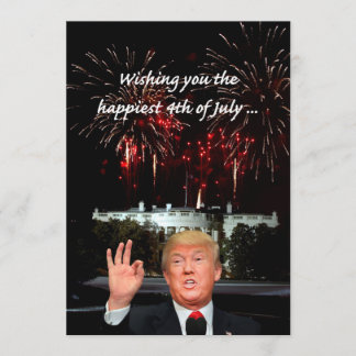 Den 4 juli som inträffar från Donald Trump Kort