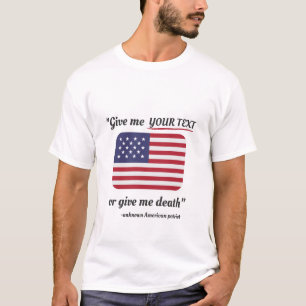 Den 4 juli T-Shirt American Flagga Patriot