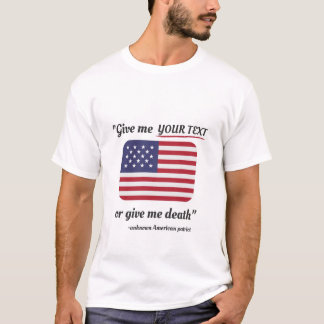 Den 4 juli T-Shirt American Flagga Patriot
