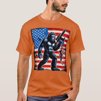 Den 4 juli USA amerikanska Flagga T Shirt