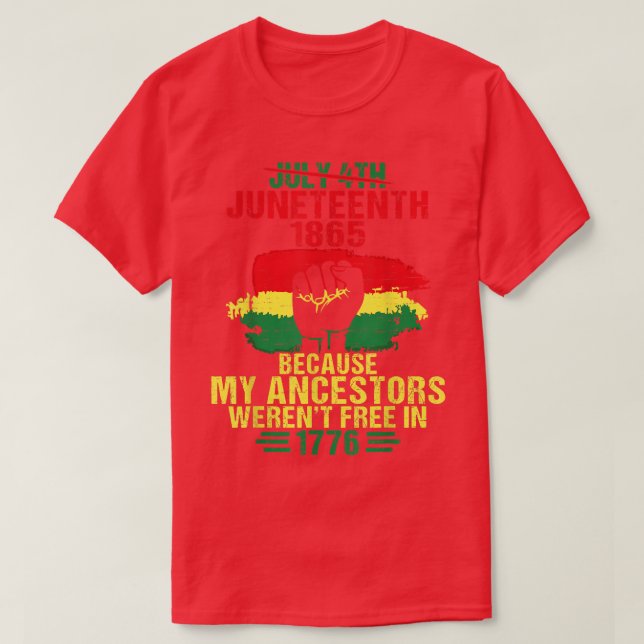 Den 4 juni 1865 frihetsdagen eftersom min och t shirt (Design framsida)