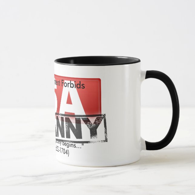 Den 4th rättelsen förbjuder TSA-Tyrannymuggen Mugg (Höger)