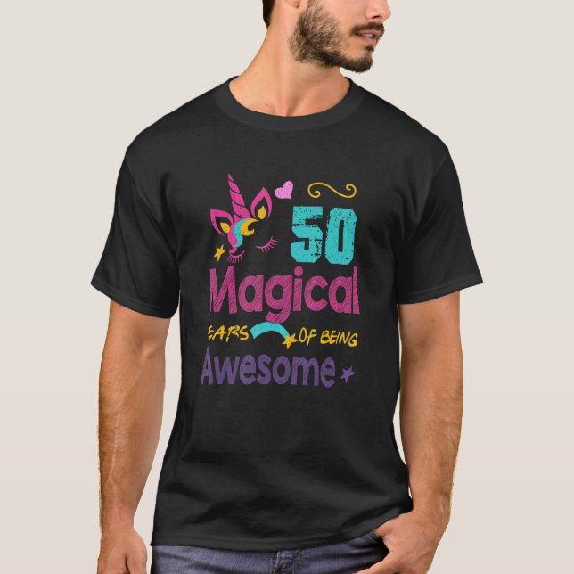 Den 50:e födelsedagen Fantastisk 50 år gamla Unico T Shirt (Framsida)