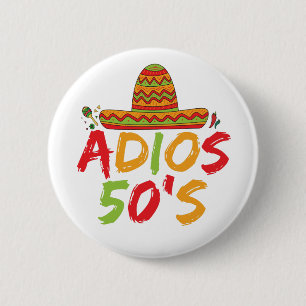Den 50:e födelsedagen Mexikanska Party Cinco de Ma Knapp