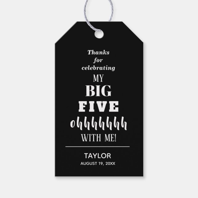 Den 50:e stora Födelsedagsfestens favorit Presentetikett (Framsidan)