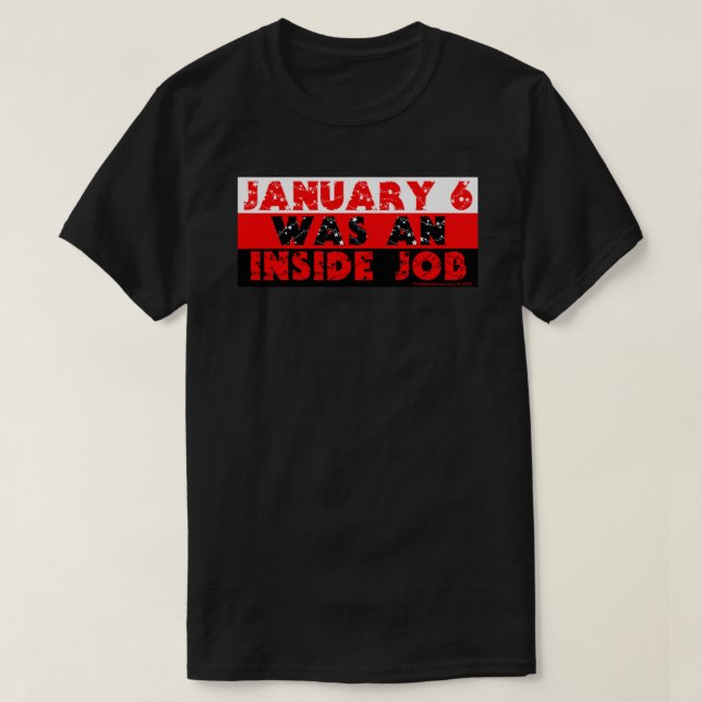 Den 6 januari var ett internt jobb som var nödvänd t shirt (Design framsida)