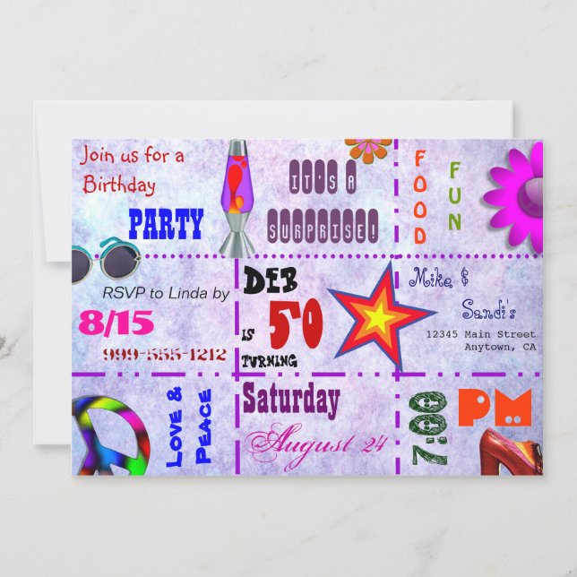 Den 70-talinbjudan inbjudningar (Framsida)