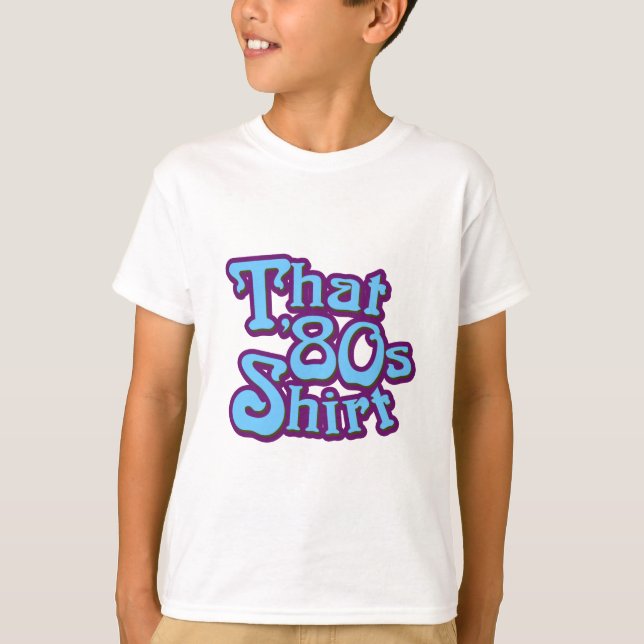 Den 80-talskjorta tee shirt (Framsida)