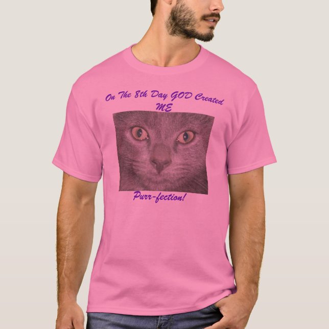 Den 8:e dagen Skapat GOD MIG, korfektion T Shirt (Framsida)