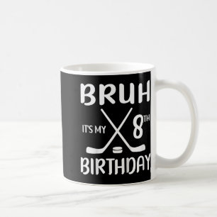 Den 8:e födelsedagen, 8 år gammal hockey Player Kaffemugg