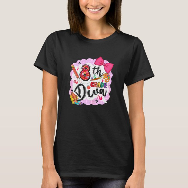Den 8:e Klass-dagen för Studenter Gi-skolan T Shirt (Framsida)