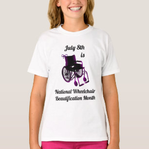Den 8 juli är den nationella rullstolsskölden t shirt