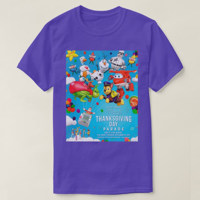 Den 91:a Macys-Thanksgivingen Parad 2017 T Shirt (Design framsida)