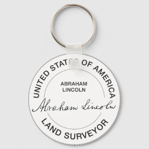 Den Abraham Lincoln US landinspektör förseglar Nyckelring
