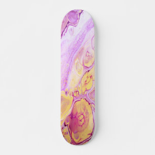 Den abstrakt akrylen målar bakgrund med rosor mini skateboard bräda 18,5 cm