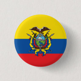 Den abstrakt Ecuador flagga, republiken av Ecuador Knapp