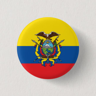 Den abstrakt Ecuador flagga, republiken av Ecuador Knapp