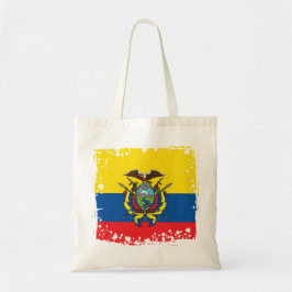 Den abstrakt Ecuador flagga, republiken av Ecuador Tygkasse