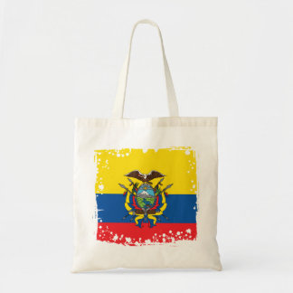 Den abstrakt Ecuador flagga, republiken av Ecuador Tygkasse