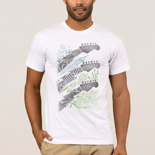 Den abstrakt gitarren Heads manar T-tröja T Shirt
