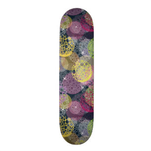 Den abstrakt gulliga polkaen pricker cirklar old school skateboard bräda 18 cm