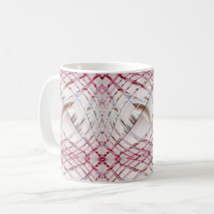 den abstrakt rosa irregularen vågigt den dynamisk kaffemugg