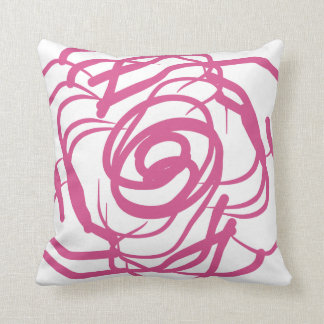 Den abstrakt rosa Ro-Dekoren kudder Kudde
