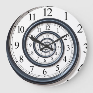 Den abstrakt Time spiral oändlighetsväggen tar t Stor Klocka