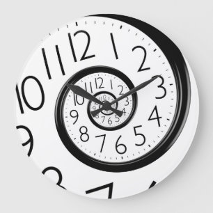 Den abstrakt Time spiral oändlighetsväggen tar t Stor Klocka