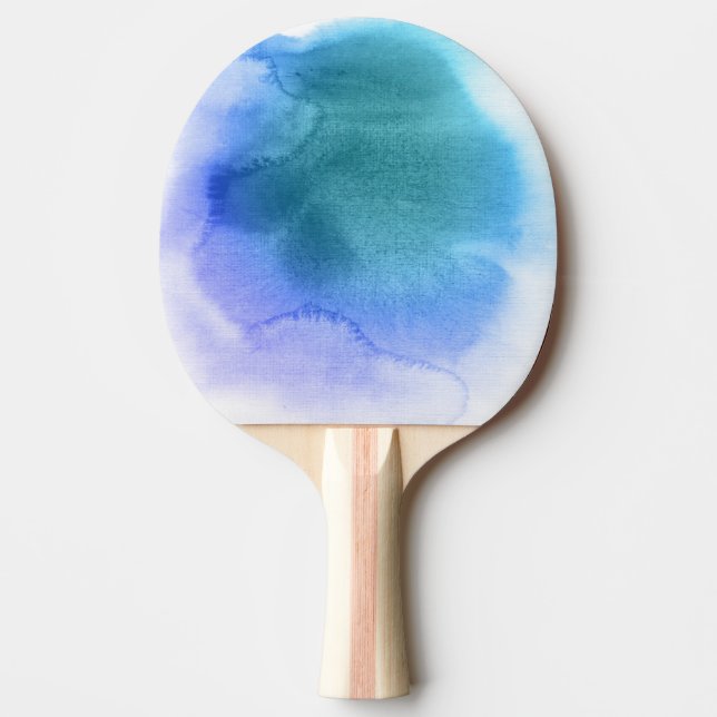 Den abstrakt vattenfärgen räcker målad bakgrund 12 pingisracket (Framsidan)