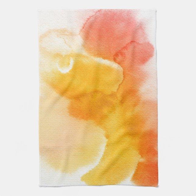 Den abstrakt vattenfärgen räcker målad bakgrund 13 kökshandduk (Vertikal)